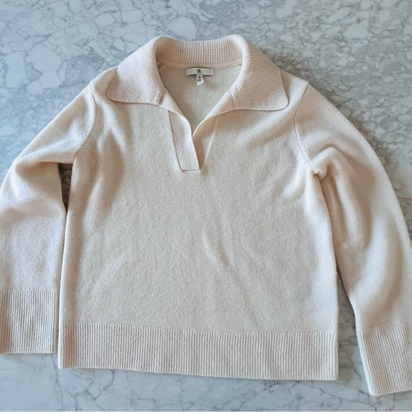 Banana Republic Cashmere ivory sweater medium - Picture 3 of 7